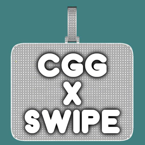 CUSTOM LETTER NECKLACE 3D BIG SQUARE