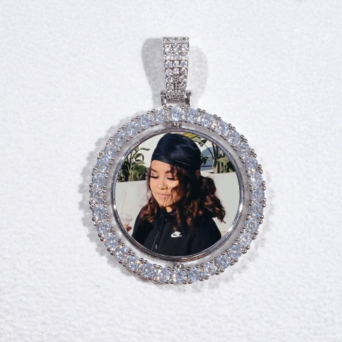 3D Spinning 2-Faced Custom Picture Pendant