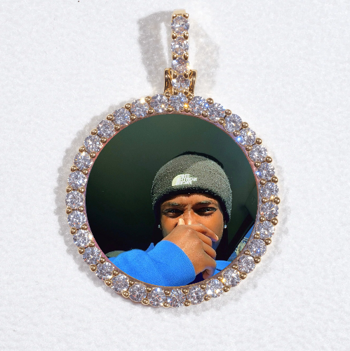 3D CIRCLE CUSTOM PICTURE PENDANT SMALL SIZE