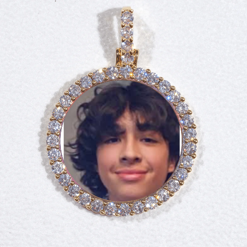 3D CIRCLE CUSTOM PICTURE PENDANT SMALL SIZE