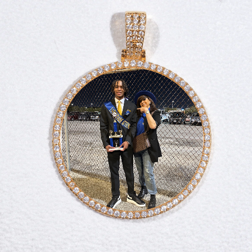 MEDIUM 3D CIRCLE CUSTOM PICTURE PENDANT