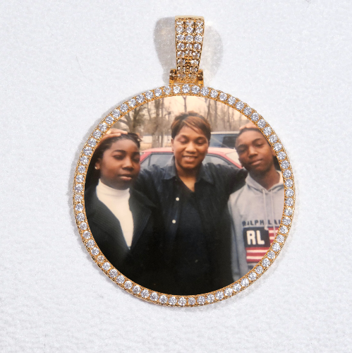 MEDIUM 3D CIRCLE CUSTOM PICTURE PENDANT