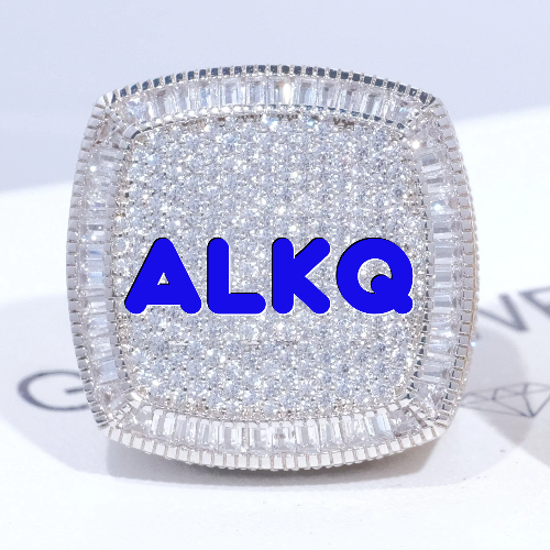 CUSTOM LETTER 3D ICED RING