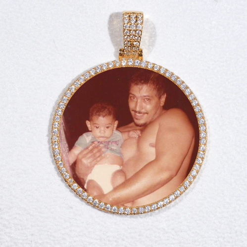 MEDIUM 3D CIRCLE CUSTOM PICTURE PENDANT
