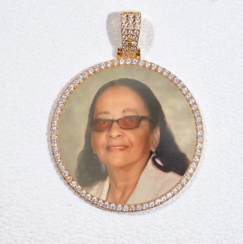 MEDIUM 3D CIRCLE CUSTOM PICTURE PENDANT