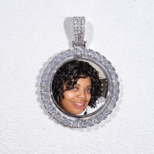 3D Spinning 2-Faced Custom Picture Pendant
