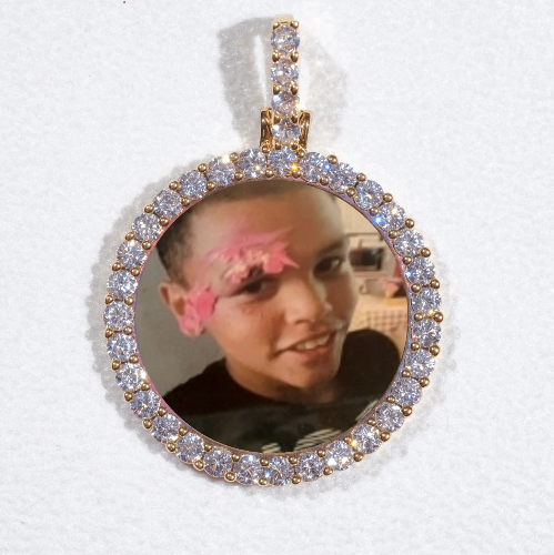 3D CIRCLE CUSTOM PICTURE PENDANT SMALL SIZE