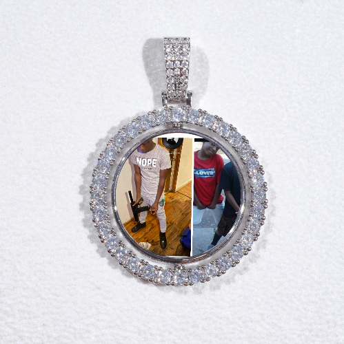 3D Spinning 2-Faced Custom Picture Pendant