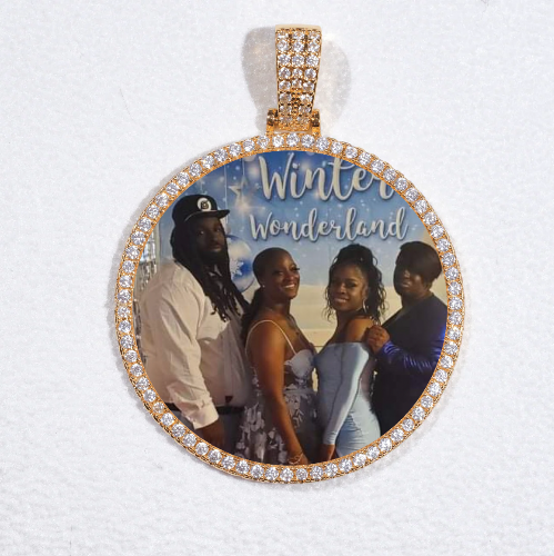 MEDIUM 3D CIRCLE CUSTOM PICTURE PENDANT