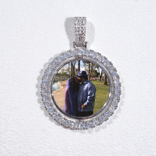 3D Spinning 2-Faced Custom Picture Pendant