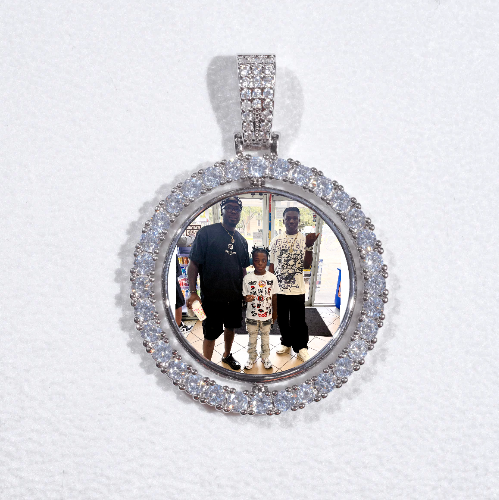 3D Spinning 2-Faced Custom Picture Pendant