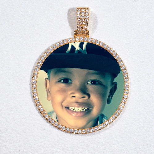 MEDIUM 3D CIRCLE CUSTOM PICTURE PENDANT