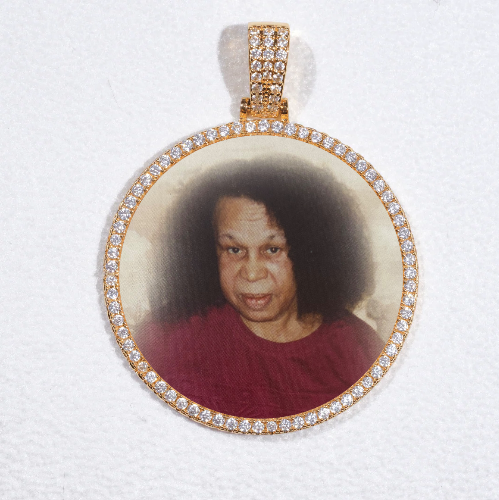 MEDIUM 3D CIRCLE CUSTOM PICTURE PENDANT