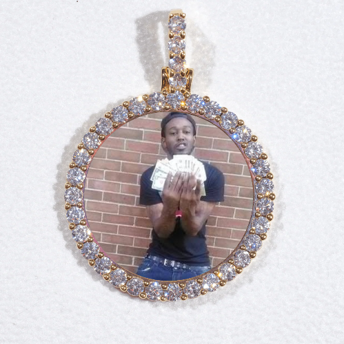3D CIRCLE CUSTOM PICTURE PENDANT SMALL SIZE