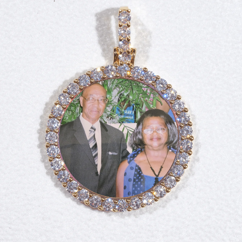 3D CIRCLE CUSTOM PICTURE PENDANT SMALL SIZE