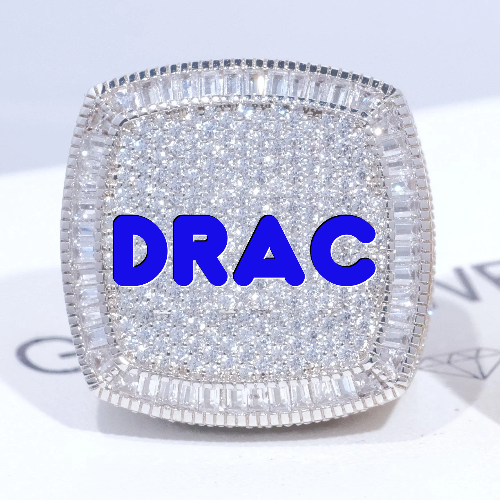 CUSTOM LETTER 3D ICED RING