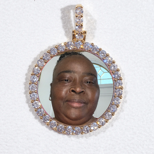3D CIRCLE CUSTOM PICTURE PENDANT SMALL SIZE