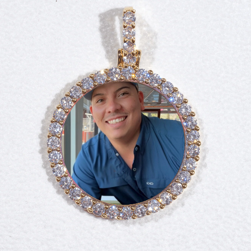 3D CIRCLE CUSTOM PICTURE PENDANT SMALL SIZE