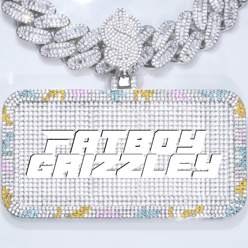CUSTOM LETTER NECKLACE 3D COLORFUL SQUARE