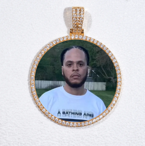 MEDIUM 3D CIRCLE CUSTOM PICTURE PENDANT