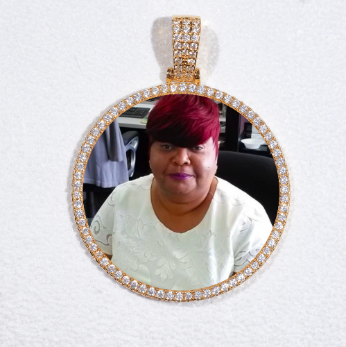 MEDIUM 3D CIRCLE CUSTOM PICTURE PENDANT