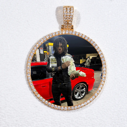 MEDIUM 3D CIRCLE CUSTOM PICTURE PENDANT
