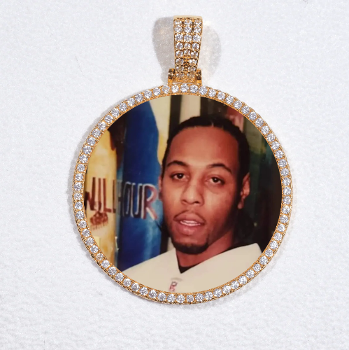MEDIUM 3D CIRCLE CUSTOM PICTURE PENDANT