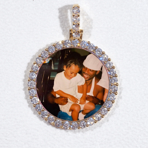 3D CIRCLE CUSTOM PICTURE PENDANT SMALL SIZE