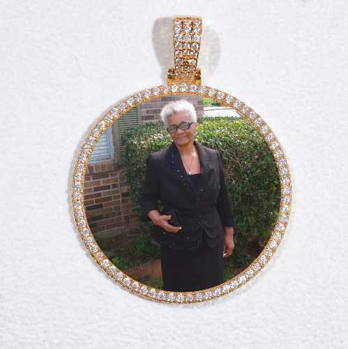 MEDIUM 3D CIRCLE CUSTOM PICTURE PENDANT