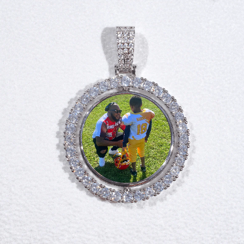 3D Spinning 2-Faced Custom Picture Pendant