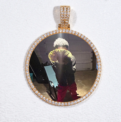 MEDIUM 3D CIRCLE CUSTOM PICTURE PENDANT