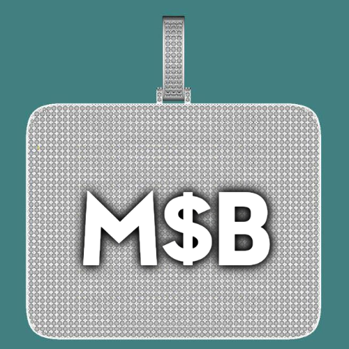 CUSTOM LETTER NECKLACE 3D BIG SQUARE