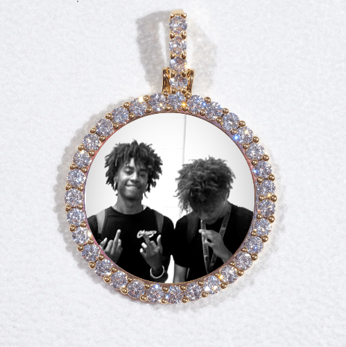 3D CIRCLE CUSTOM PICTURE PENDANT SMALL SIZE