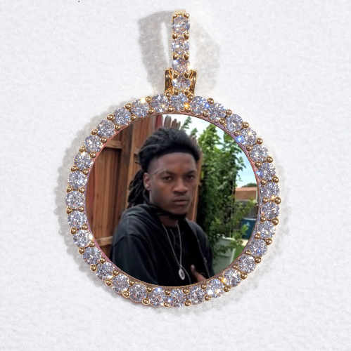 3D CIRCLE CUSTOM PICTURE PENDANT SMALL SIZE