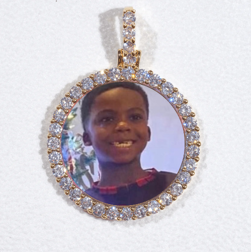 3D CIRCLE CUSTOM PICTURE PENDANT SMALL SIZE