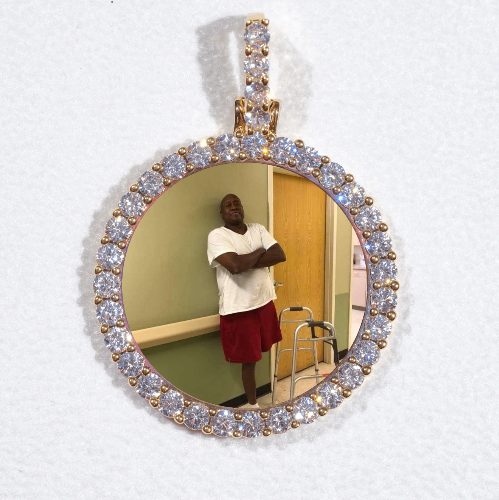 3D CIRCLE CUSTOM PICTURE PENDANT SMALL SIZE