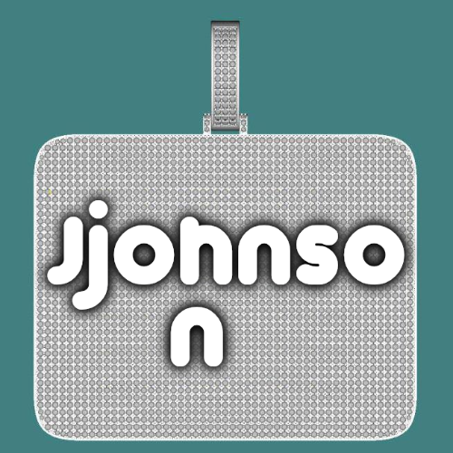 CUSTOM LETTER NECKLACE 3D BIG SQUARE