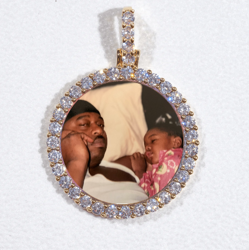 3D CIRCLE CUSTOM PICTURE PENDANT SMALL SIZE