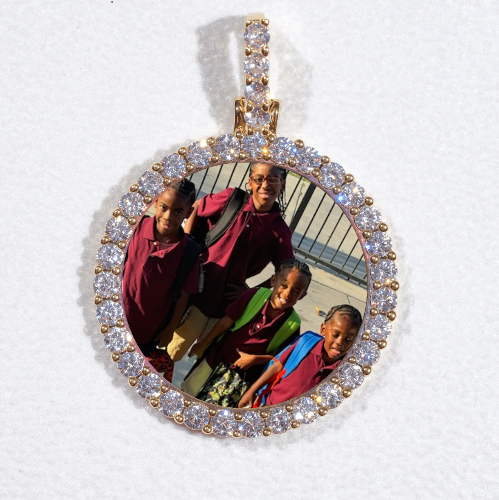 3D CIRCLE CUSTOM PICTURE PENDANT SMALL SIZE