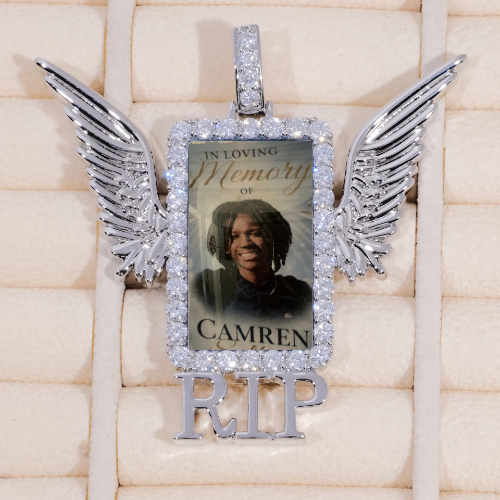 RIP WING 3D CUSTOM PICTURE PENDANT