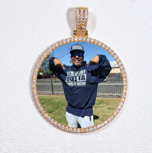 MEDIUM 3D CIRCLE CUSTOM PICTURE PENDANT