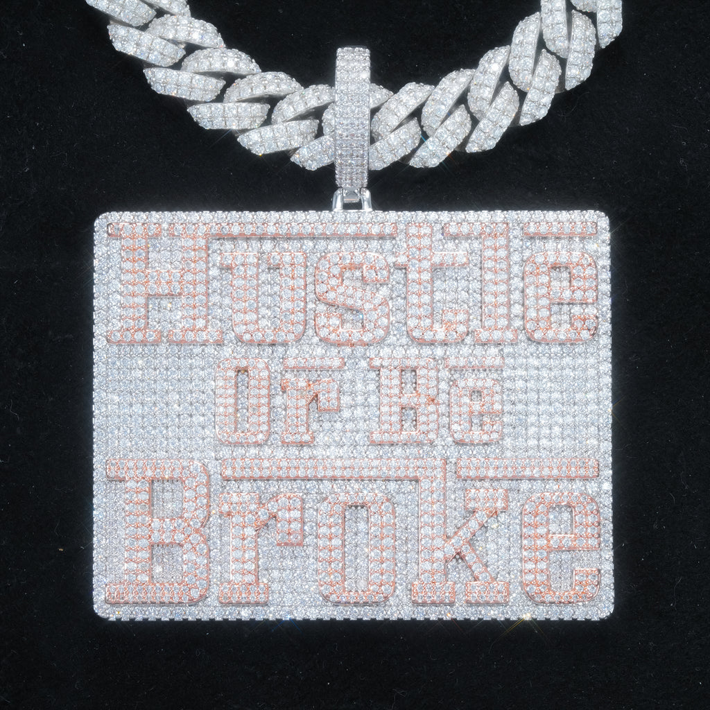 HUSTLE OR BE BROKE  ICED NECKLACE