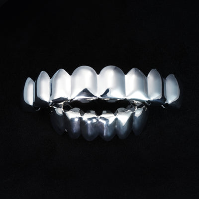 8 Teeth Hip Hop Grillz Bar Gold-Plated Edition