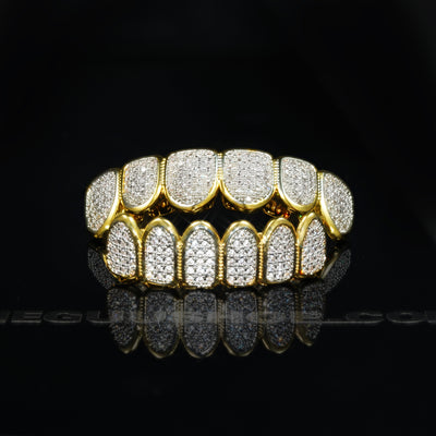Grillz Bar Iced Gold-Plated CZ Edition