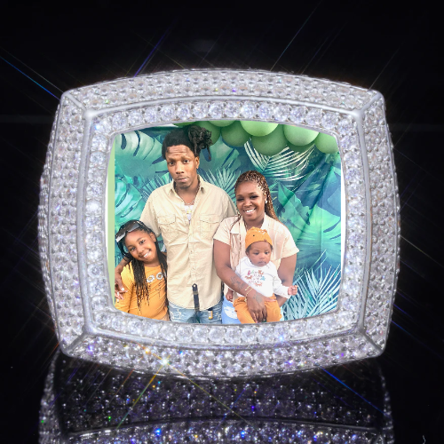 3D CUSTOM PICTURE ICED RING