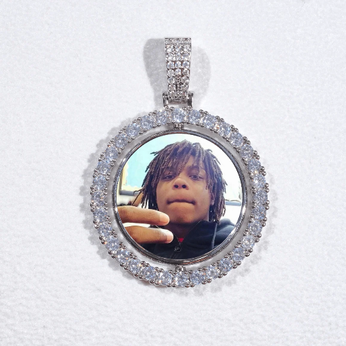 3D Spinning 2-Faced Custom Picture Pendant