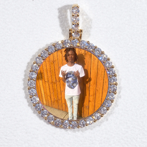 3D CIRCLE CUSTOM PICTURE PENDANT SMALL SIZE
