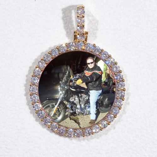 3D CIRCLE CUSTOM PICTURE PENDANT SMALL SIZE