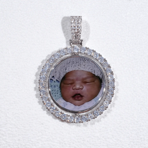 3D Spinning 2-Faced Custom Picture Pendant