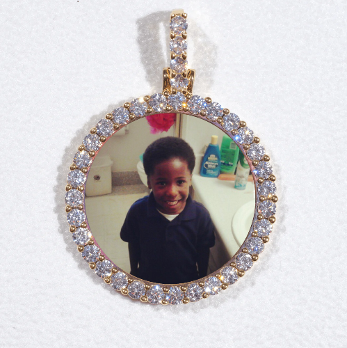 3D CIRCLE CUSTOM PICTURE PENDANT SMALL SIZE